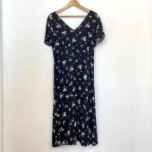 Old Navy | Black Floral Sun Dress